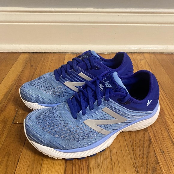New Balance Shoes - New Balance 860 v10 Running Shoes Womens Size 7.5 Wide Blue Stability W860G10